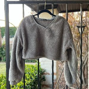 Grey Teddy Pullover